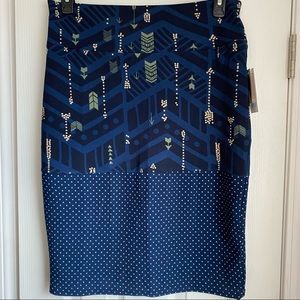 LuLaRoe Cassie Polka Dot Pencil Skirt